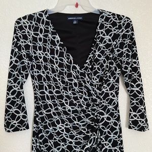 American living brand, black color with white mix light blue